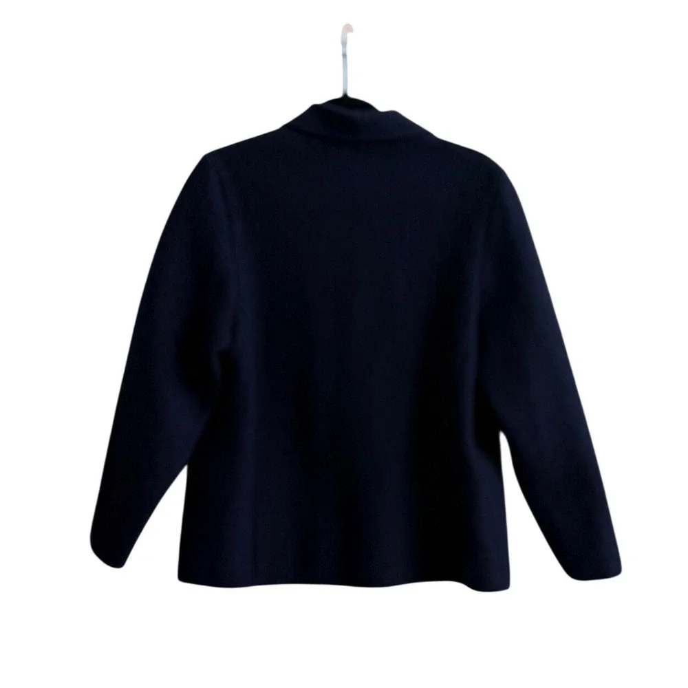 Geiger Tyrol Navy Boiled Wool Jacket Austria 44 US 14 Trachten Dark Academia